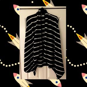 Ces Femme Soft black & white striped Vest